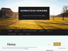 Tablet Screenshot of homesteadheroine.com